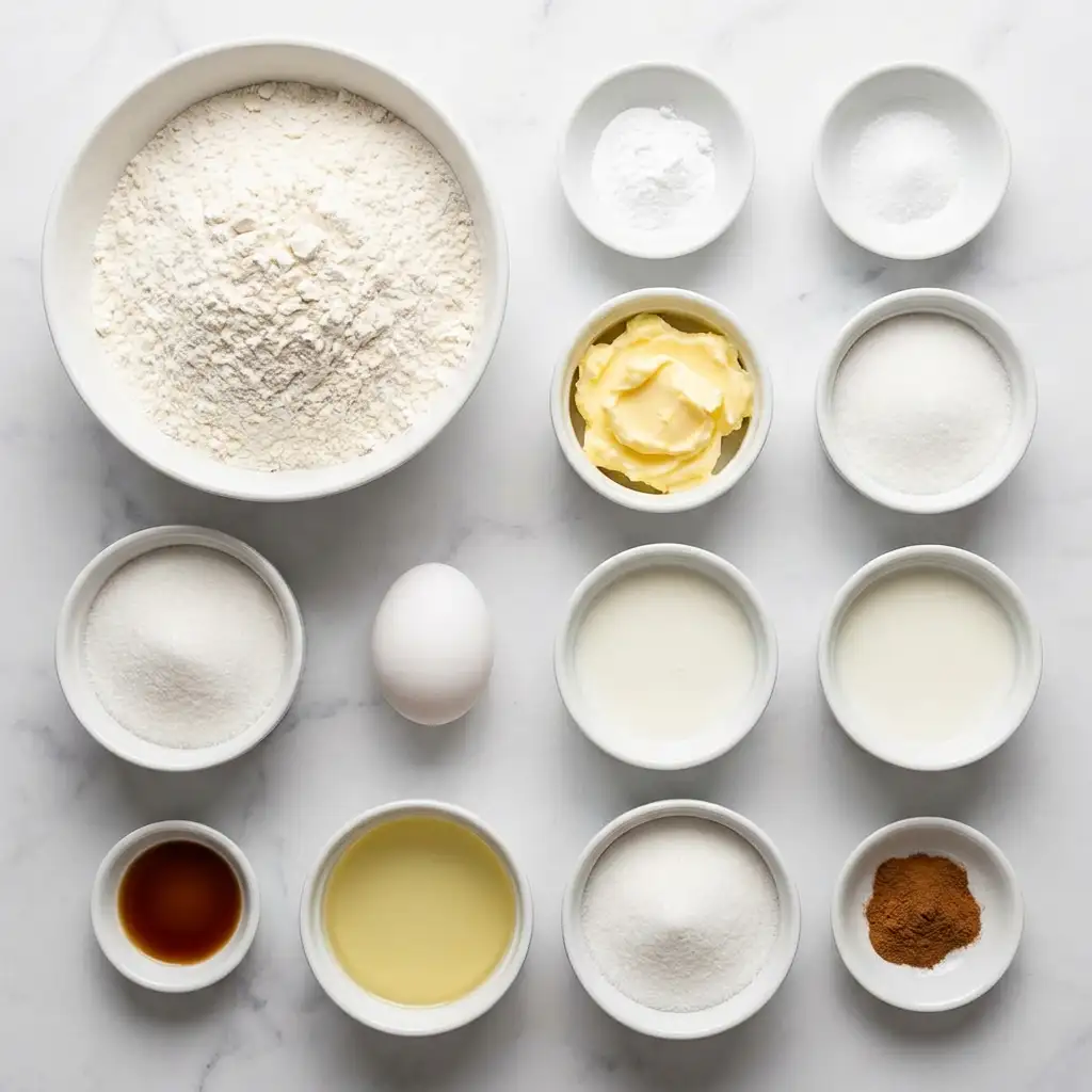 Ingredients for Cinnamon Sugar Bread