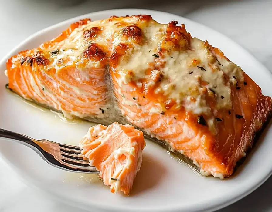 Baked Boursin Salmon