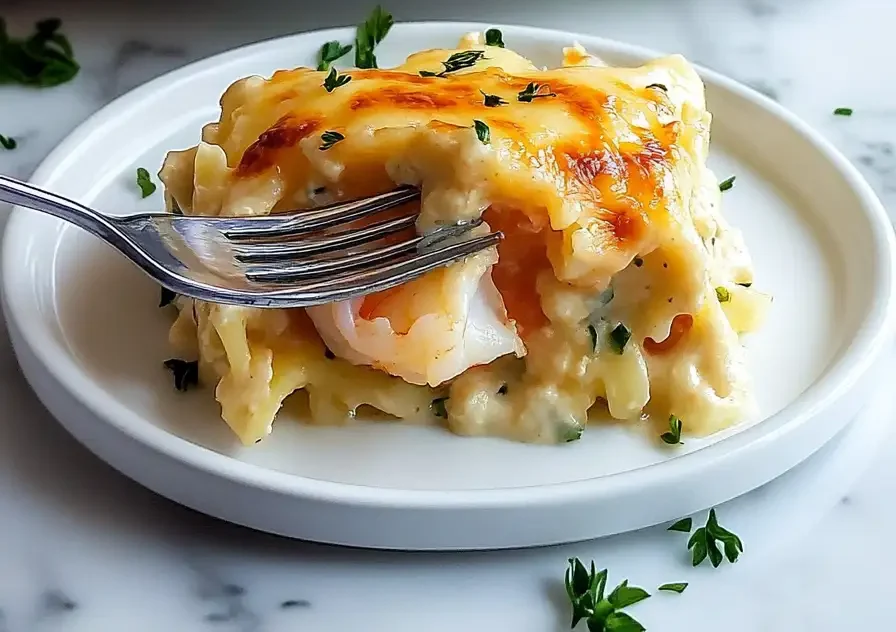 Shrimp & Crab Alfredo Lasagna Roll-Ups