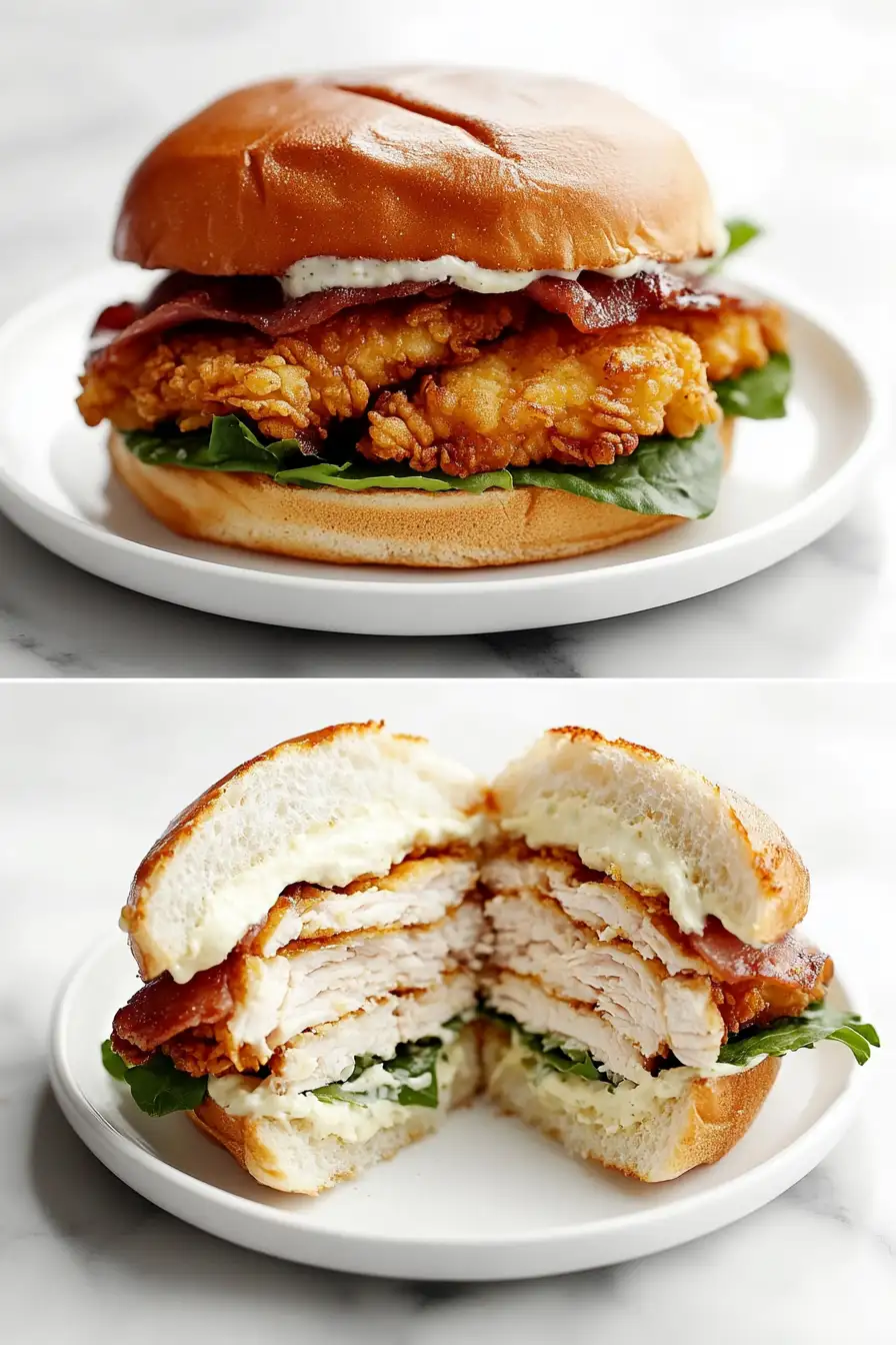 Crispy Chicken Caesar Sandwich