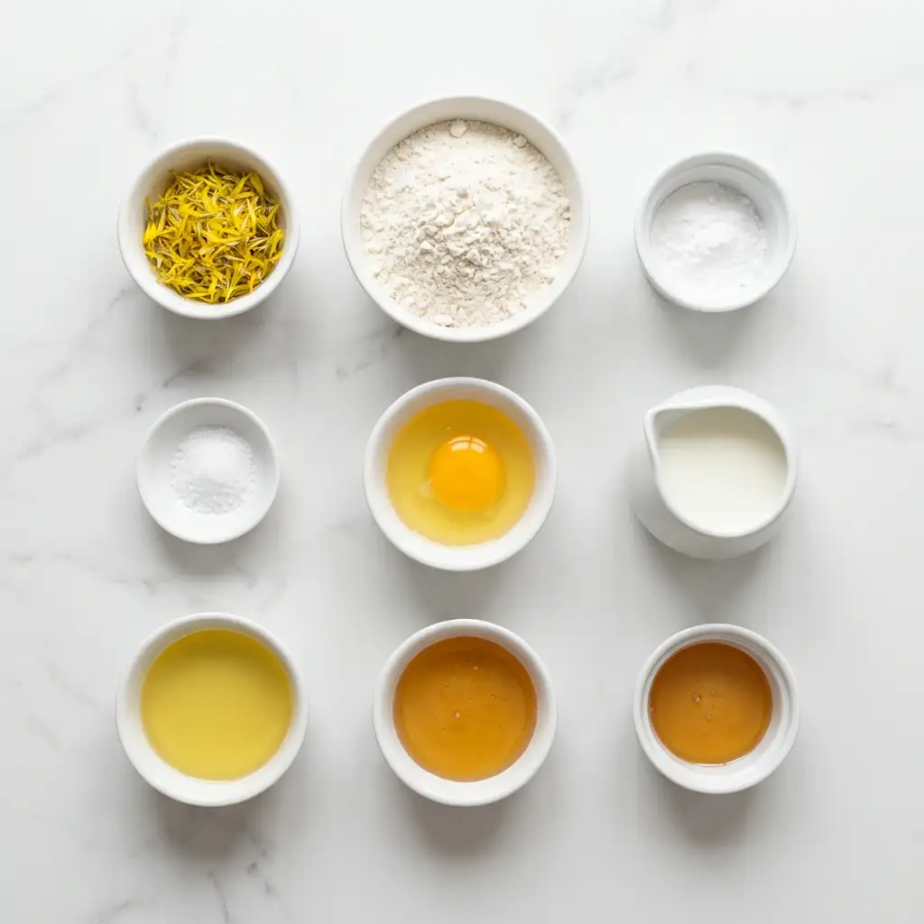 Ingredients for Dandelion Bread