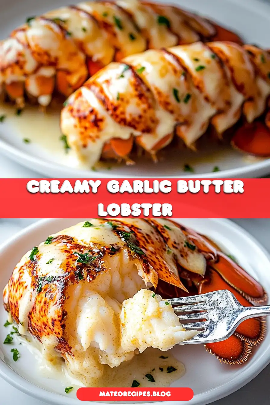 Creamy Garlic Butter Lobster Tails