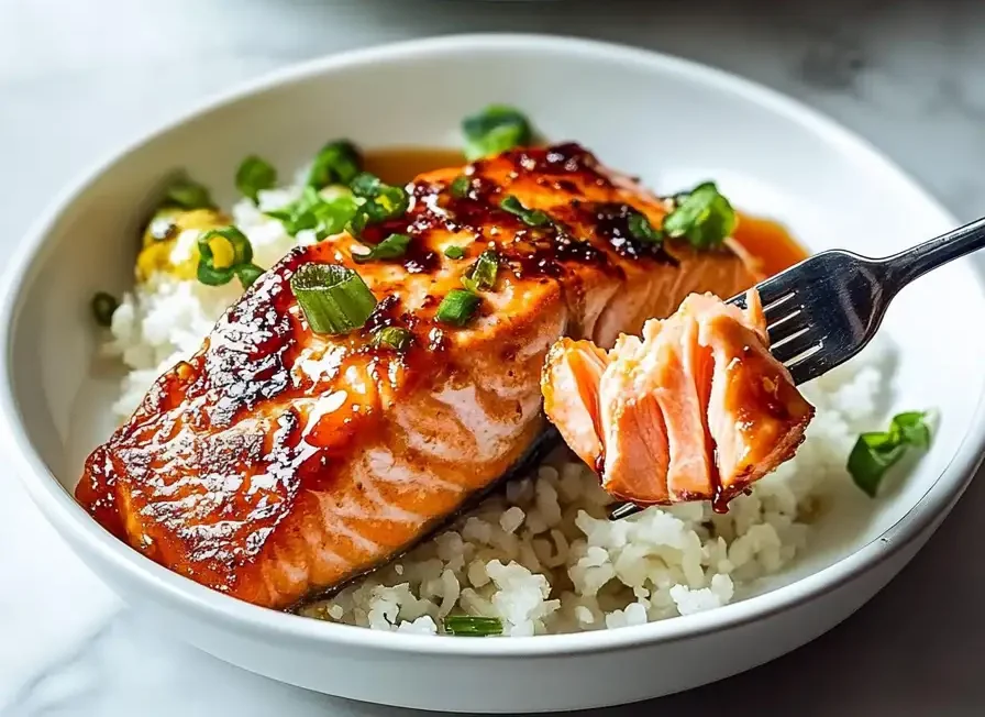Sriracha Honey Salmon Bowls