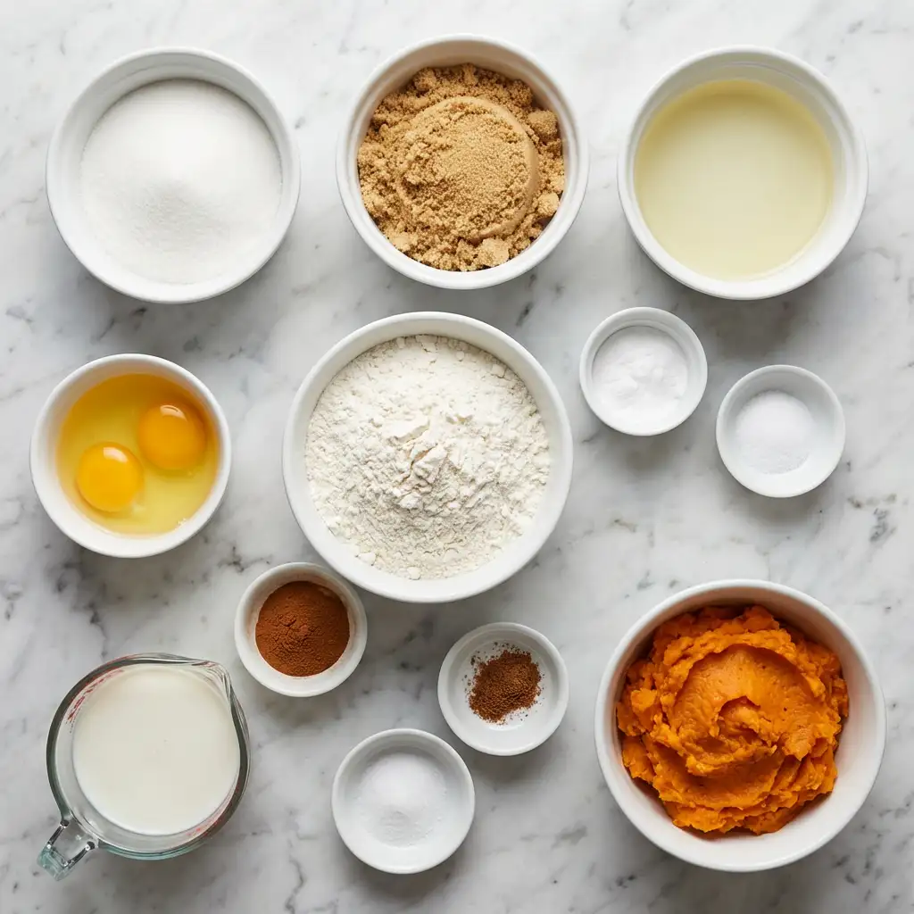 Ingredients for Sweet Potato Bread