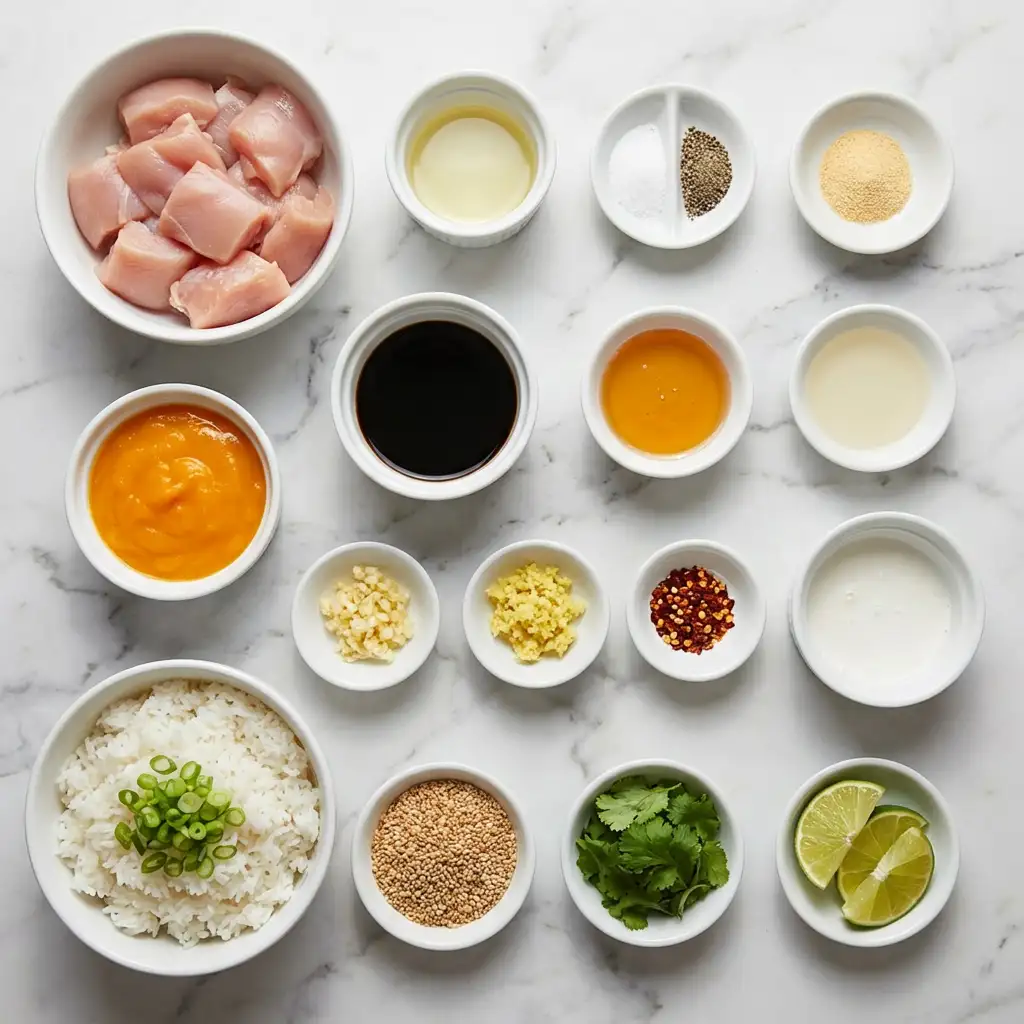 Ingredients for Asian Mango Glazed Chicken
