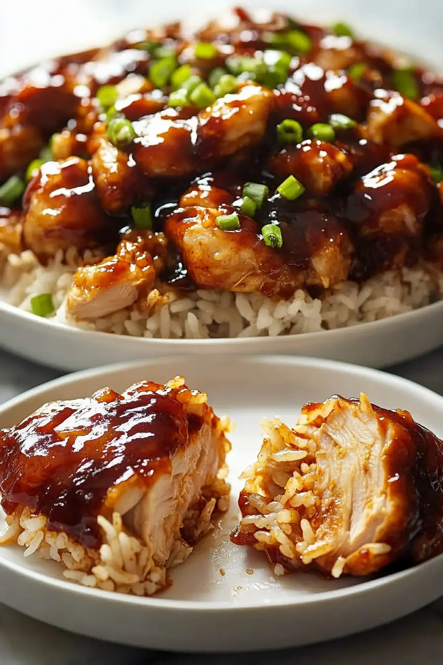 Honey Bbq Chicken Rice