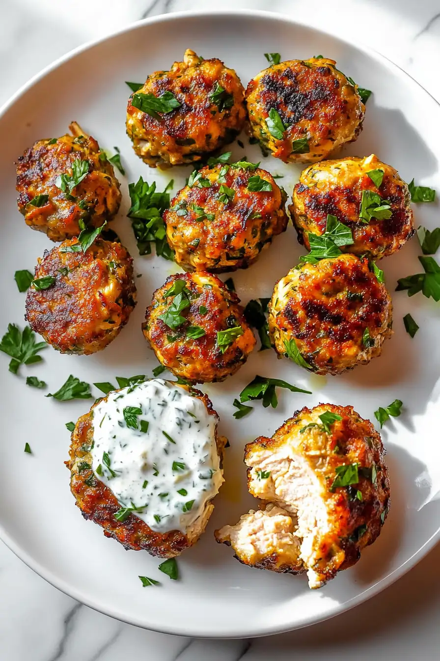 Chicken Kofta with Garlic Yogurt Sauce