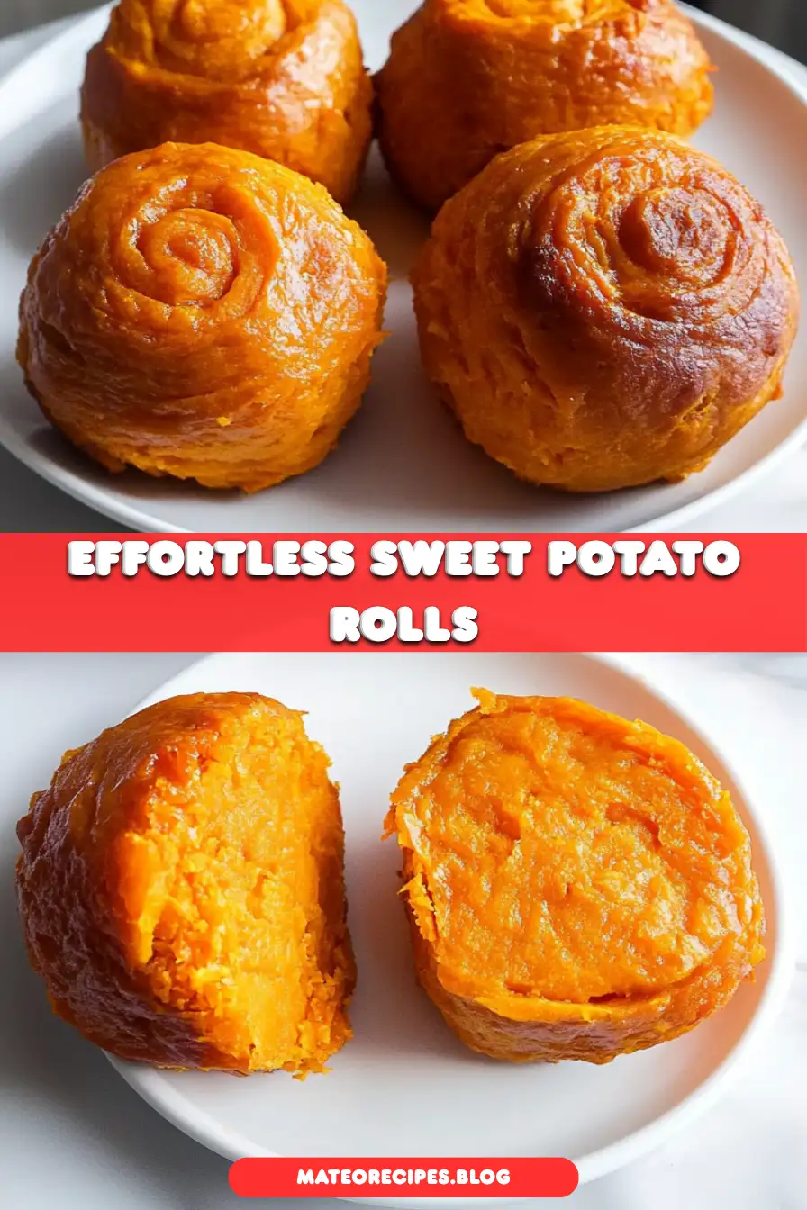 2 Ingredient Sweet Potato Rolls