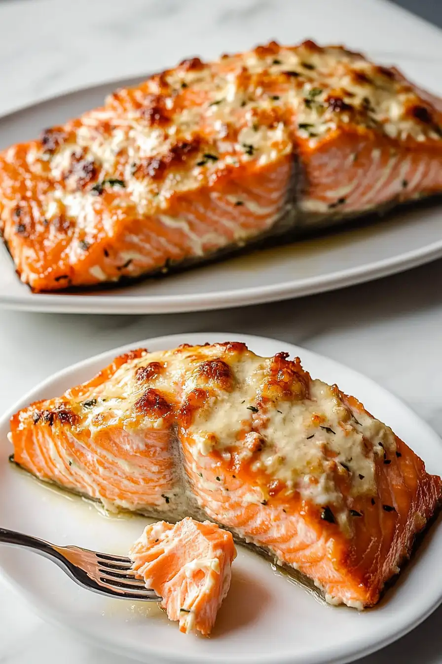 Baked Boursin Salmon