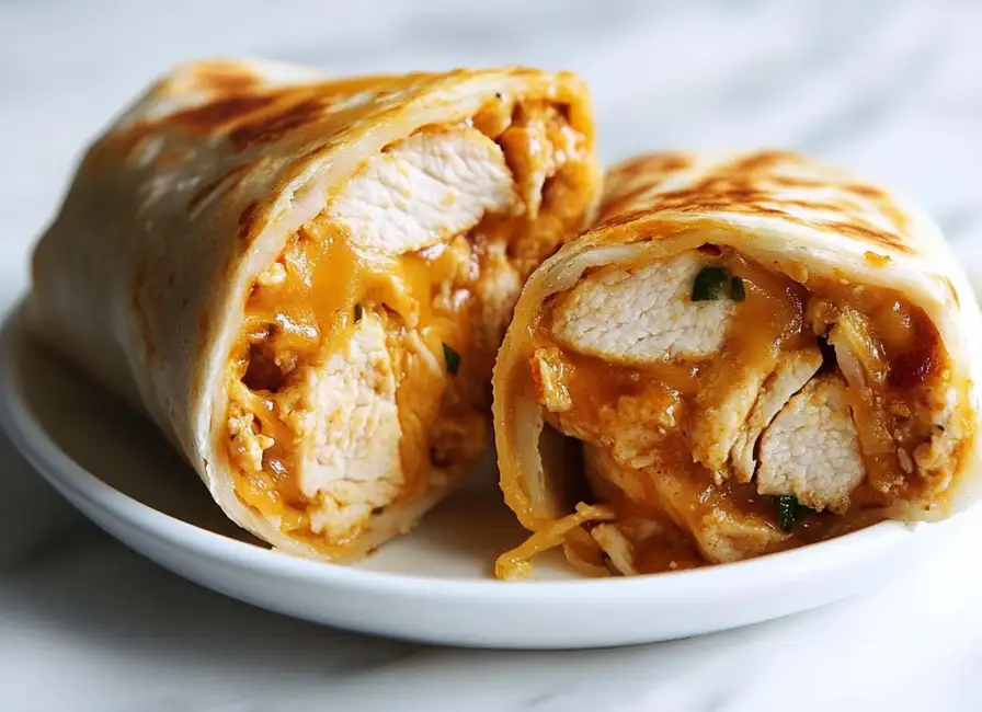 Irresistible Cheesy Garlic Chicken Wraps Ready in 15 Minutes