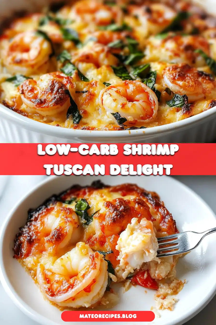 Low-Carb Shrimp Tuscan Bake