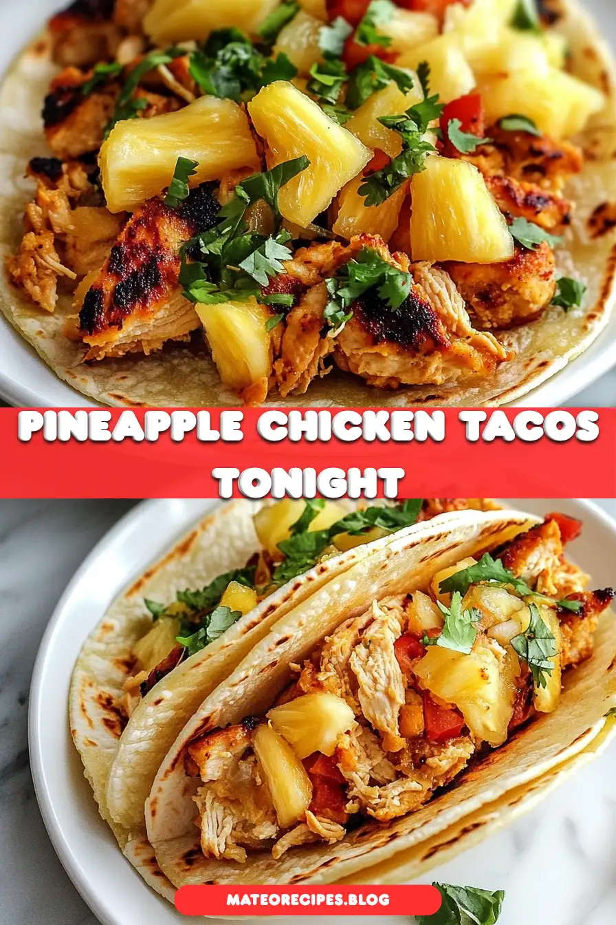 Pineapple Chicken Tacos