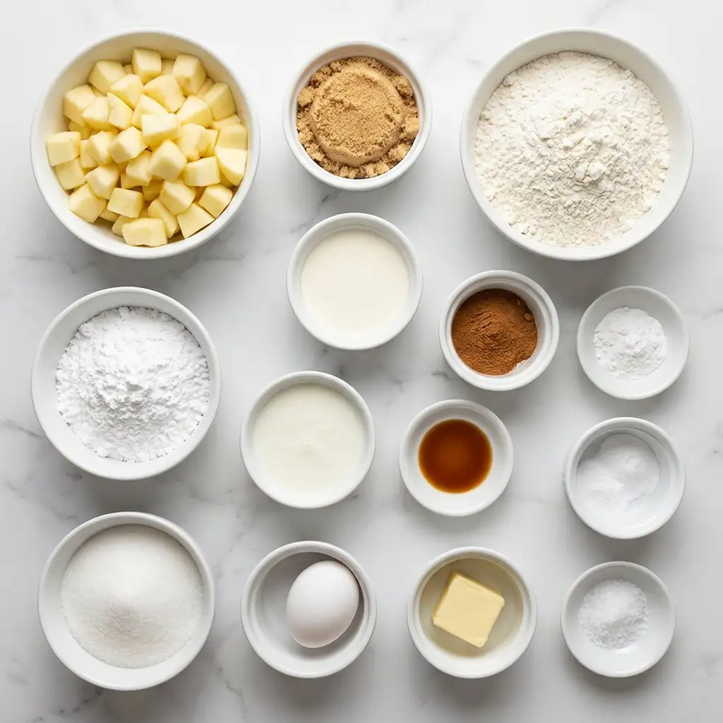 Ingredients for Bakery-Style Apple Fritter Bread