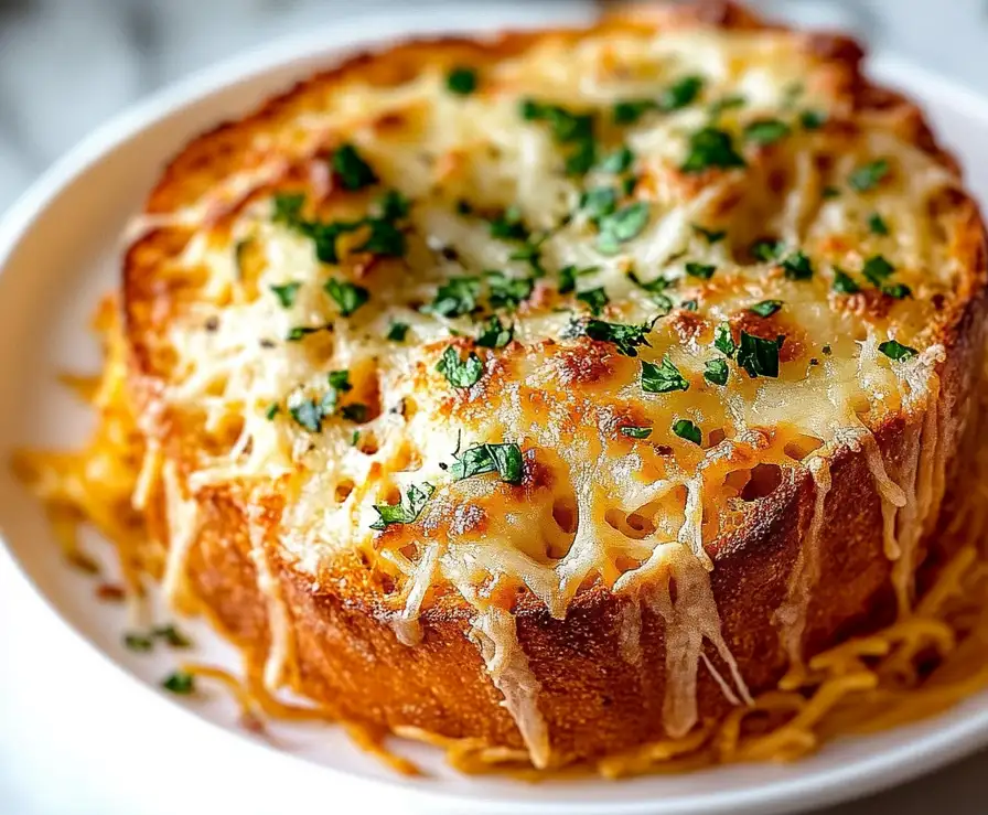 Spaghetti Garlic Bread