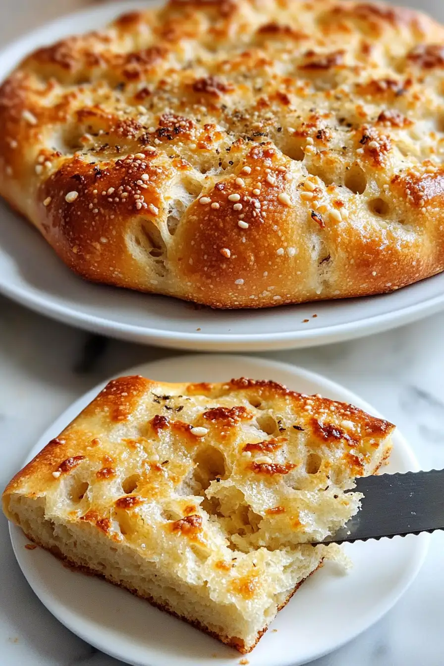 Garlic Parmesan Focaccia Bread