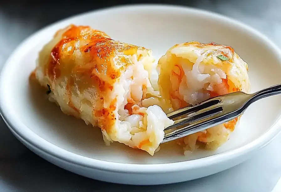 Crab Shrimp Queso Rolls