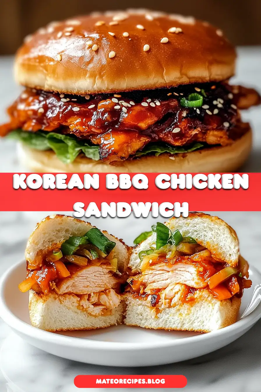 Korean BBQ Chicken Sandwich