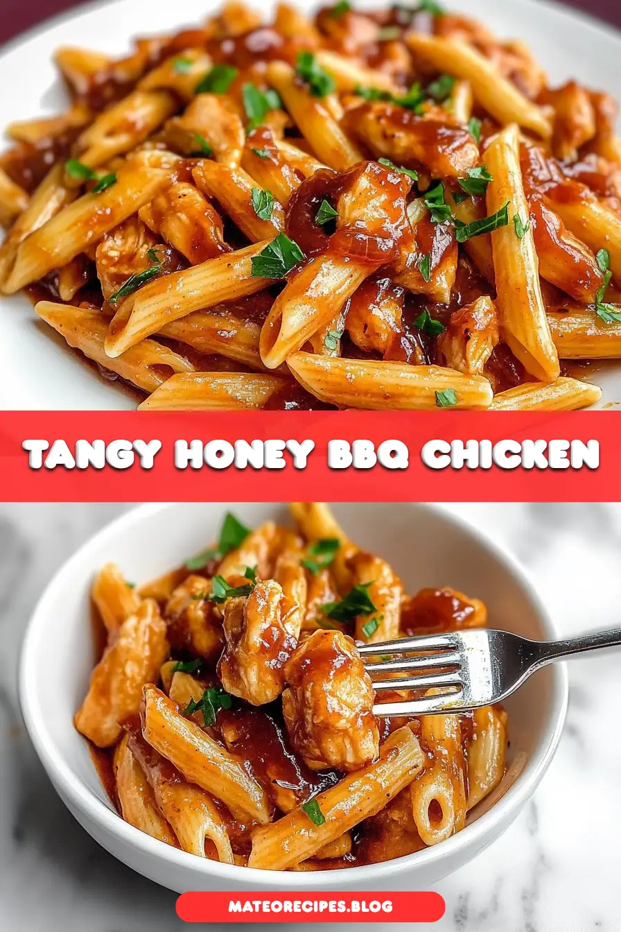 One-Pan Tangy Honey BBQ Chicken Penne