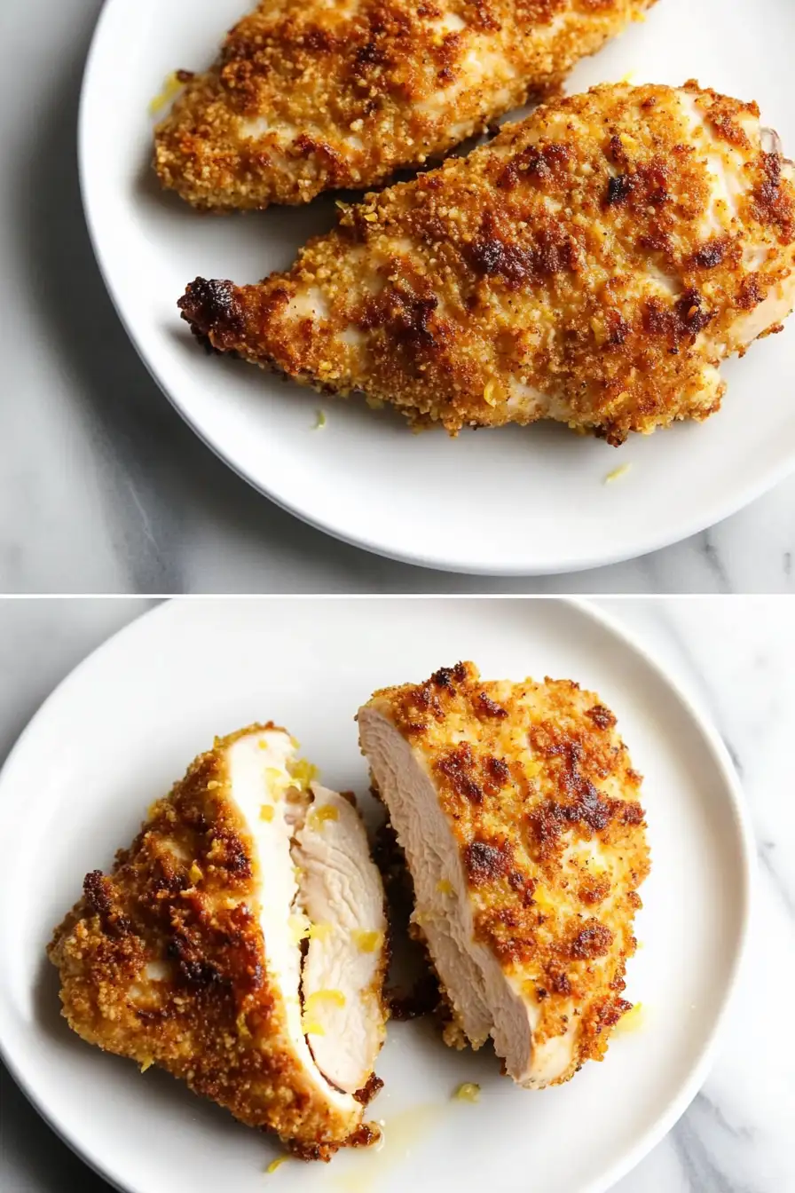 Lemon Pecorino Crusted Chicken