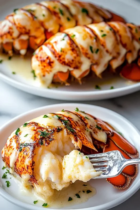 Creamy Garlic Butter Lobster Tails