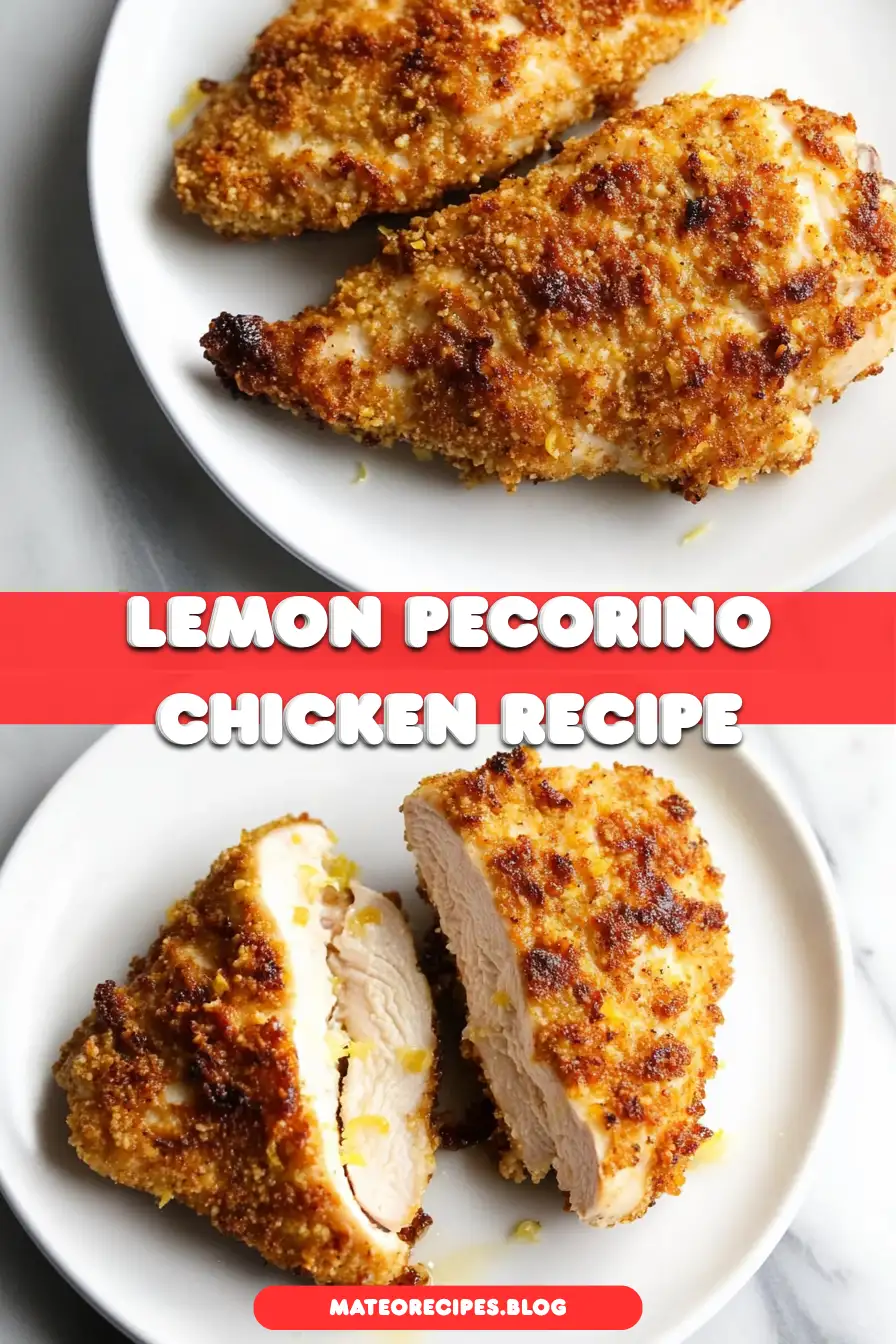 Lemon Pecorino Crusted Chicken