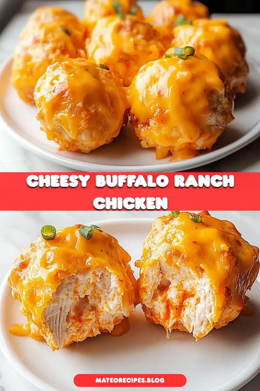 Cheesy Buffalo Ranch Chicken Bombs