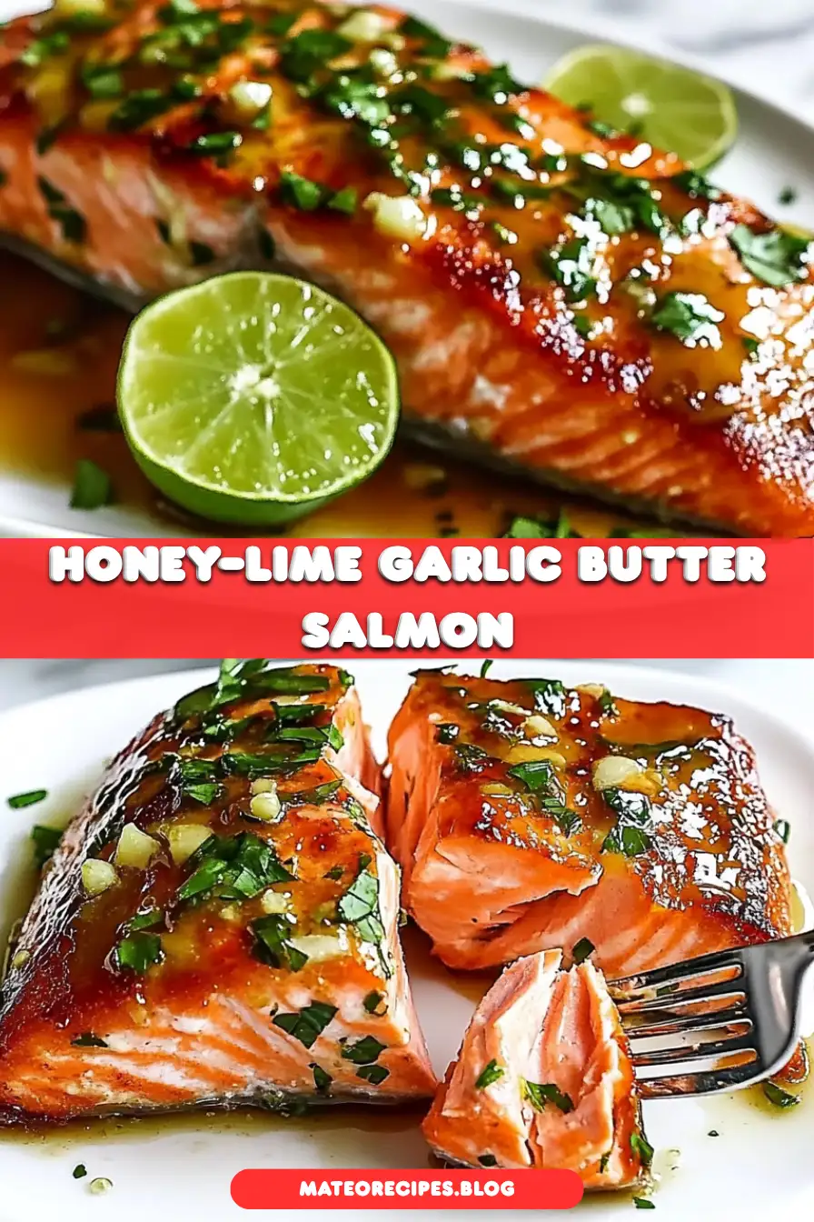 Honey-Lime Garlic Butter Baked Salmon