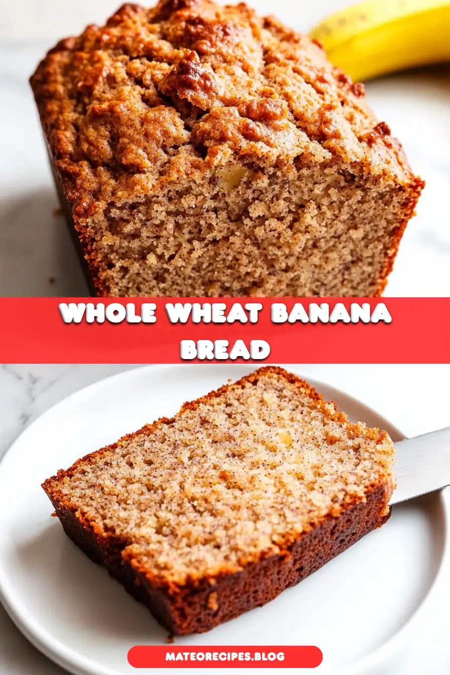 Whole Wheat Cinnamon Crunch Banana Bread