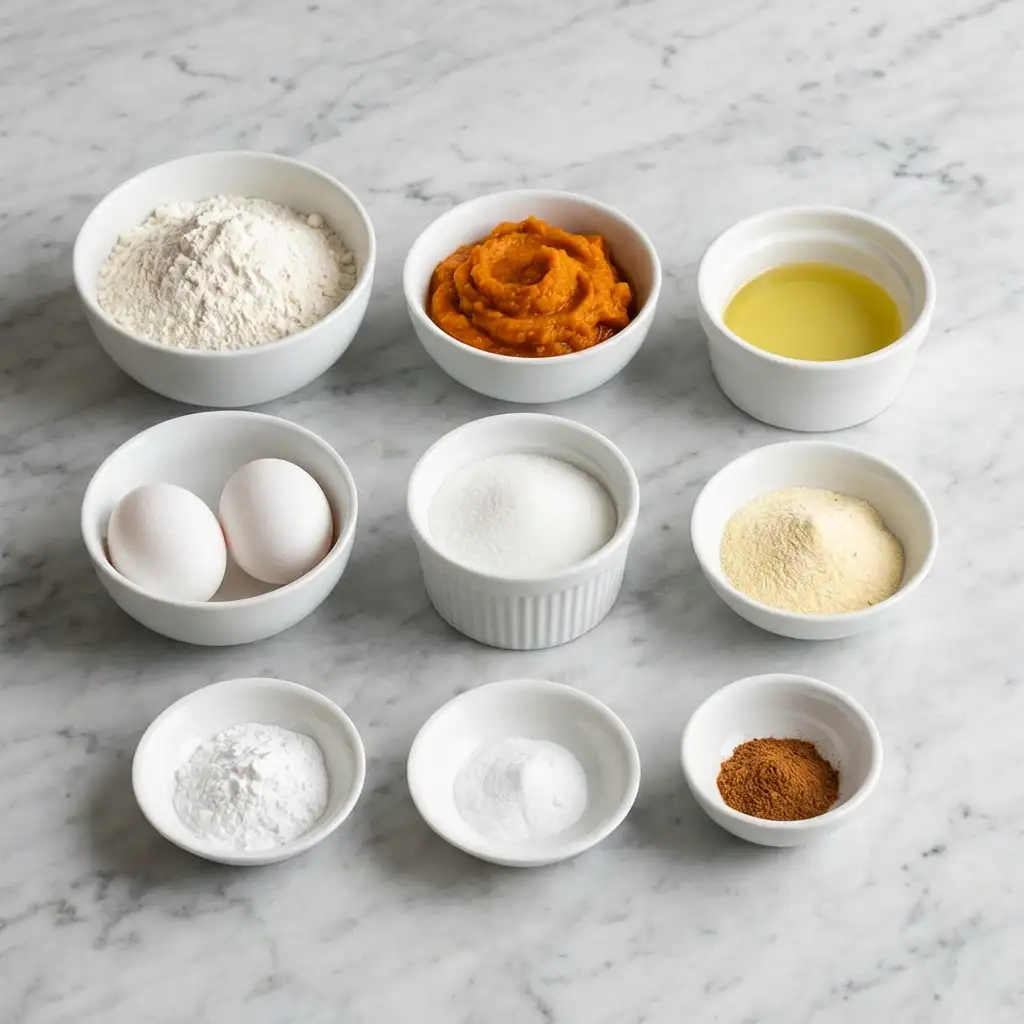 Ingredients for Vanilla Pudding Pumpkin Bread