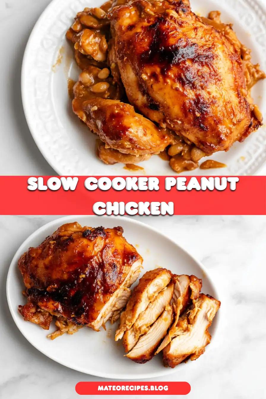 Slow Cooker Peanut Chicken