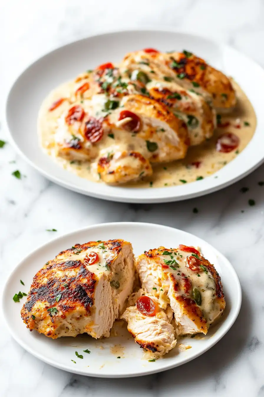 Creamy Pepperoncini Chicken Skillet