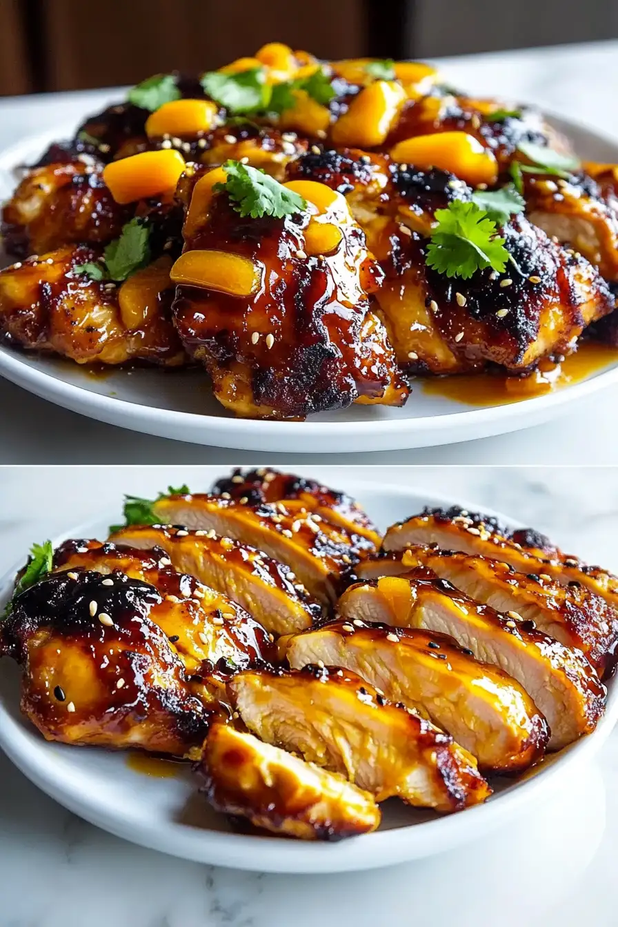 Asian Mango Glazed Chicken
