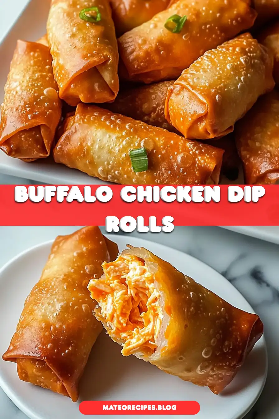 Buffalo Chicken Dip Egg Rolls