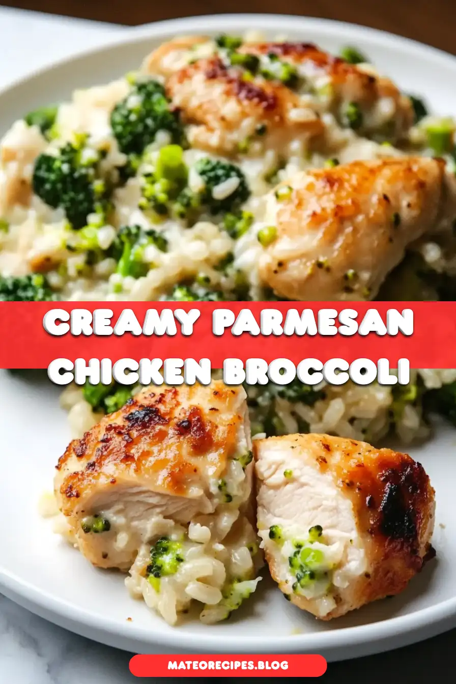 Creamy Parmesan Chicken and Broccoli Rice