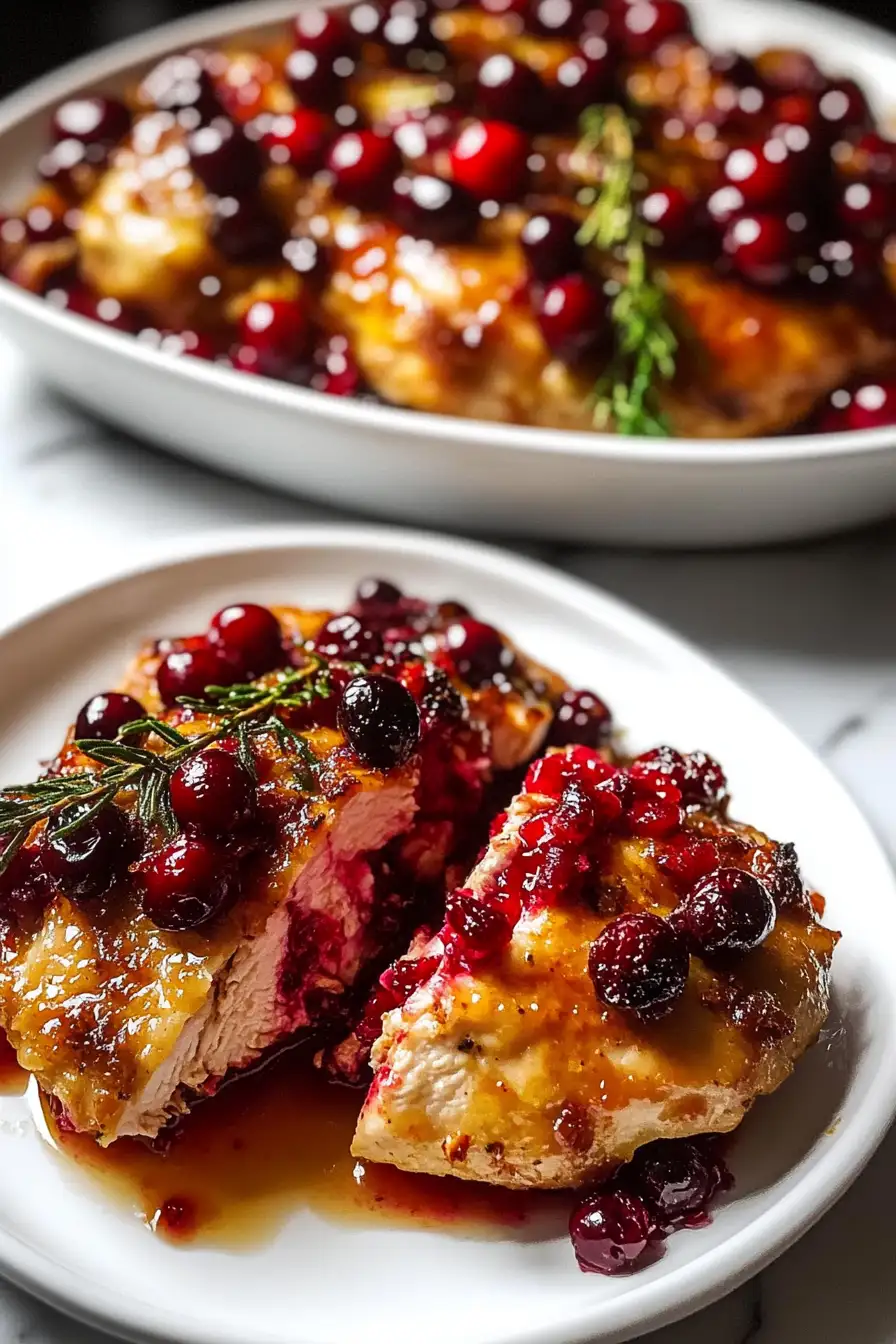 Holiday Cranberry Chicken Bake