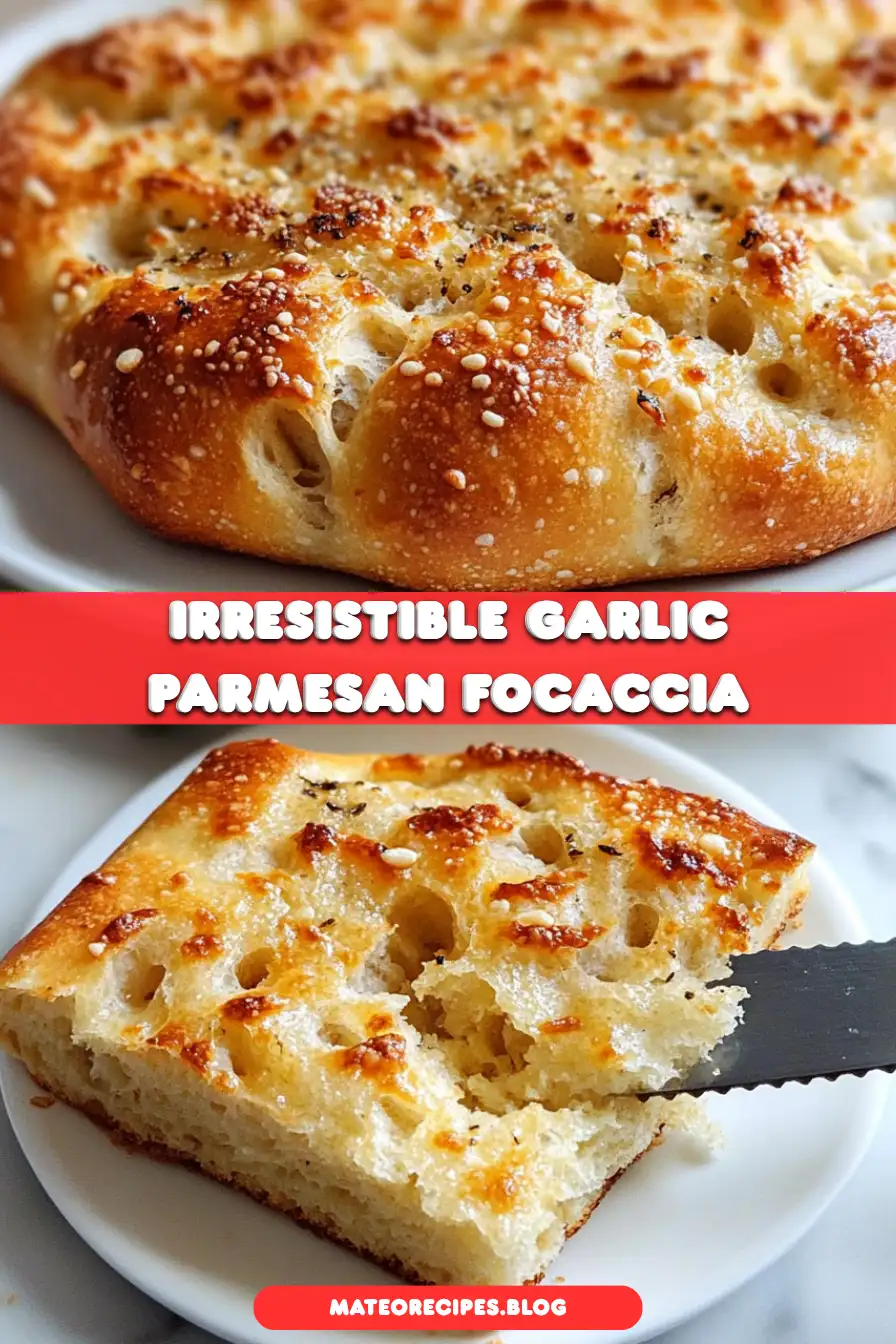 Garlic Parmesan Focaccia Bread