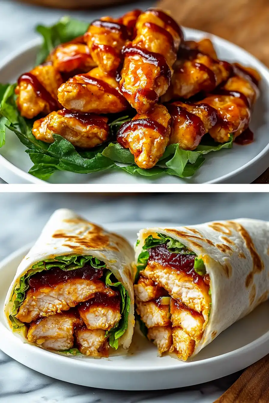 Honey Bbq Chicken Wraps