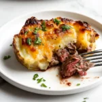 Crockpot Loaded Steak and Potato Bake