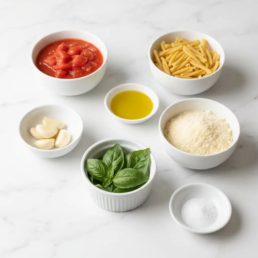 Ingredients for Quick Chicken Pot Pie Pasta