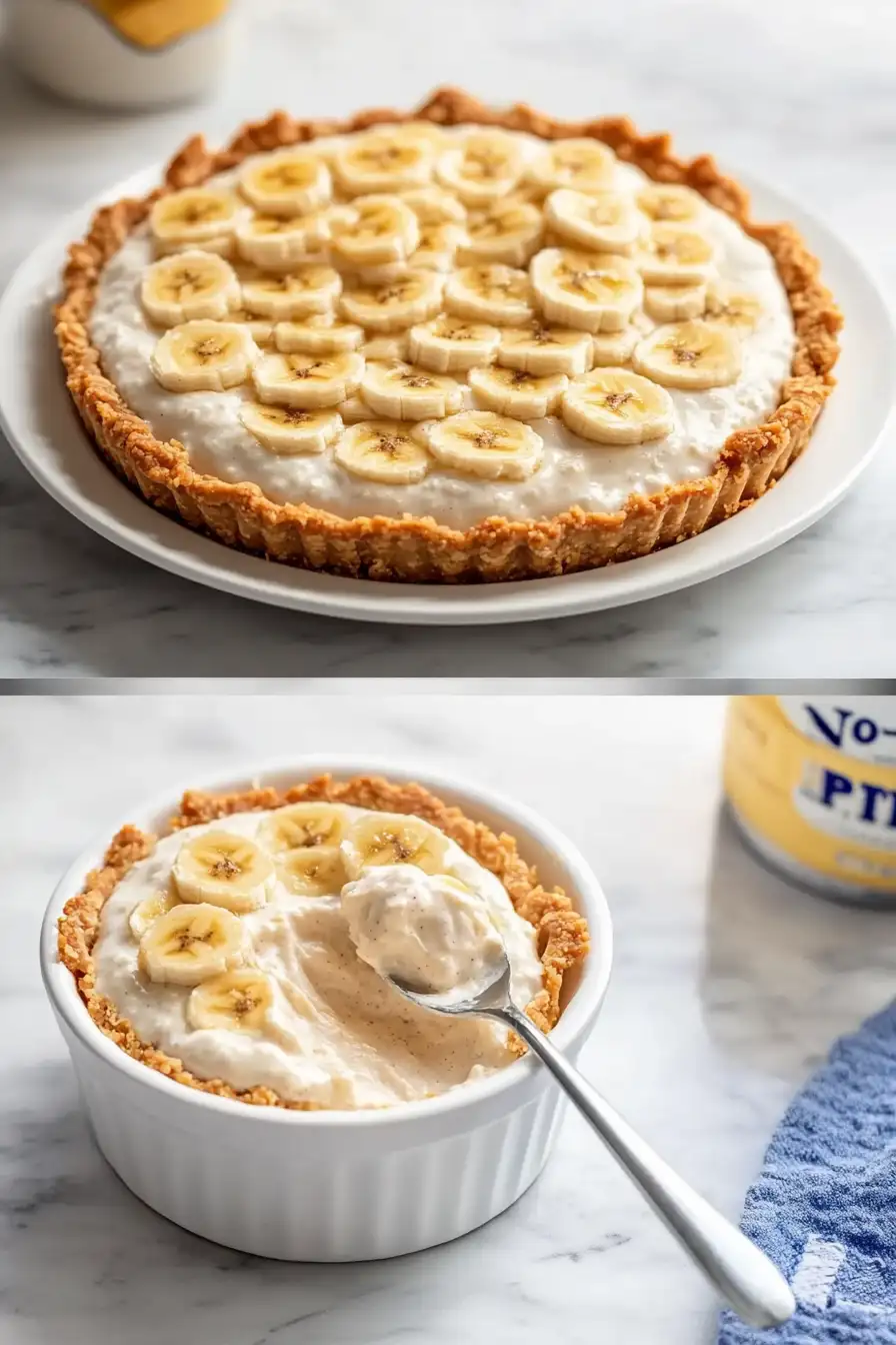 No-Bake Banana Pudding Pie