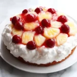 Cherry Pineapple Angel Cloud Cake 🍒🍍☁️