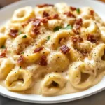 Creamy Tortellini Carbonara Recipe