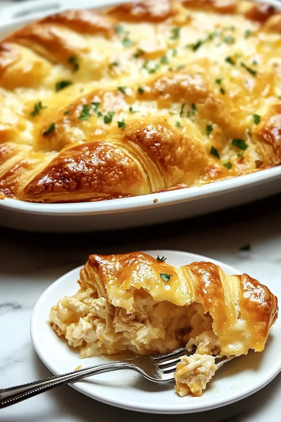 Cheesy Chicken Crescent Bake