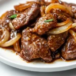 Sizzling Chinese Pepper Steak with Onions