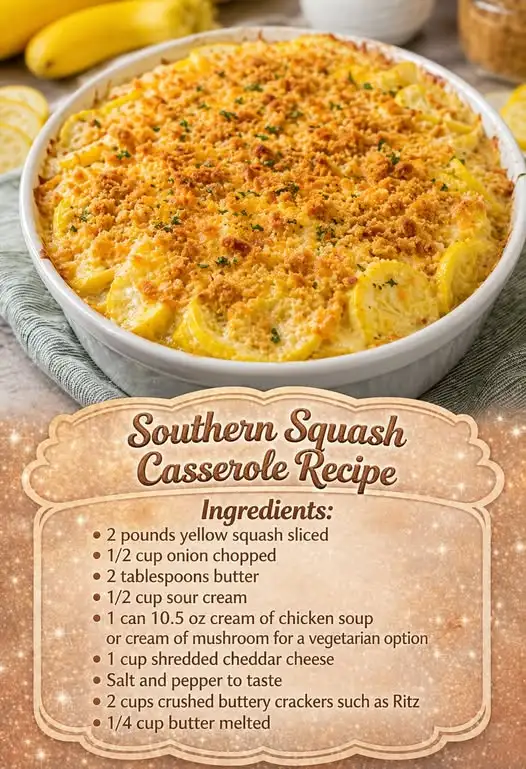Southern Squash Casserole Recipe