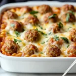 Dump and Bake Meatball Casserole