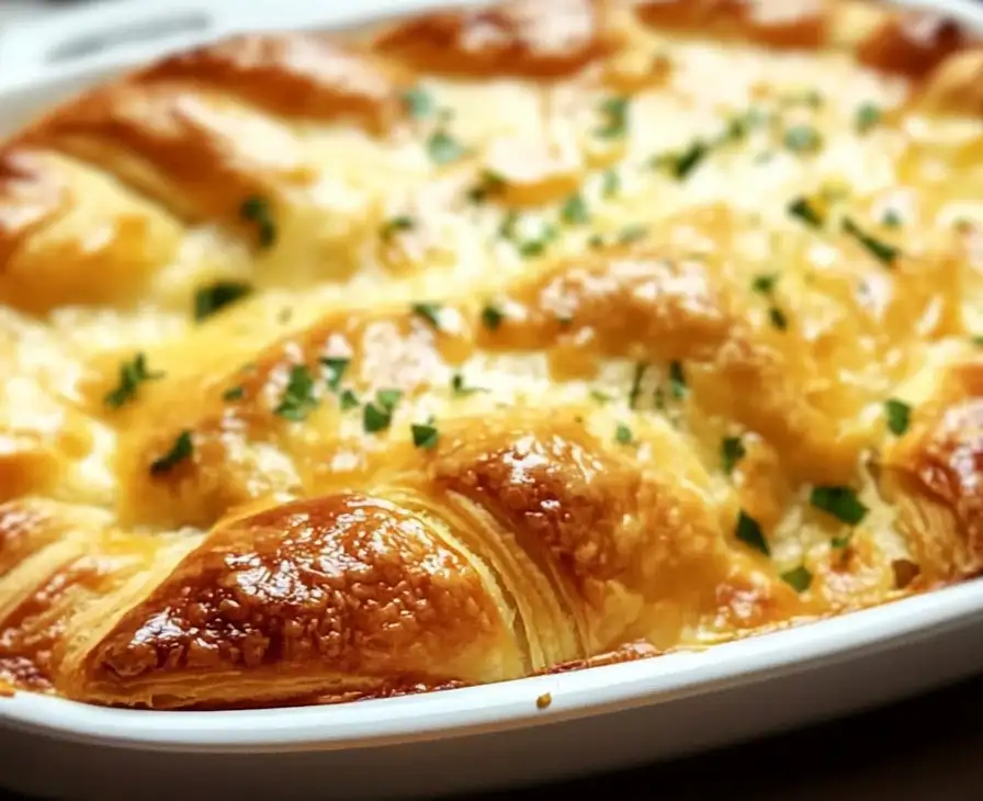 Cheesy Chicken Crescent Bake