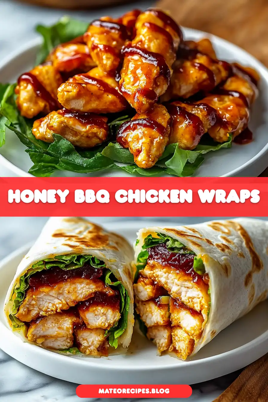 Honey Bbq Chicken Wraps