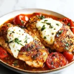 Garlic Tomato Chicken with Mozzarella
