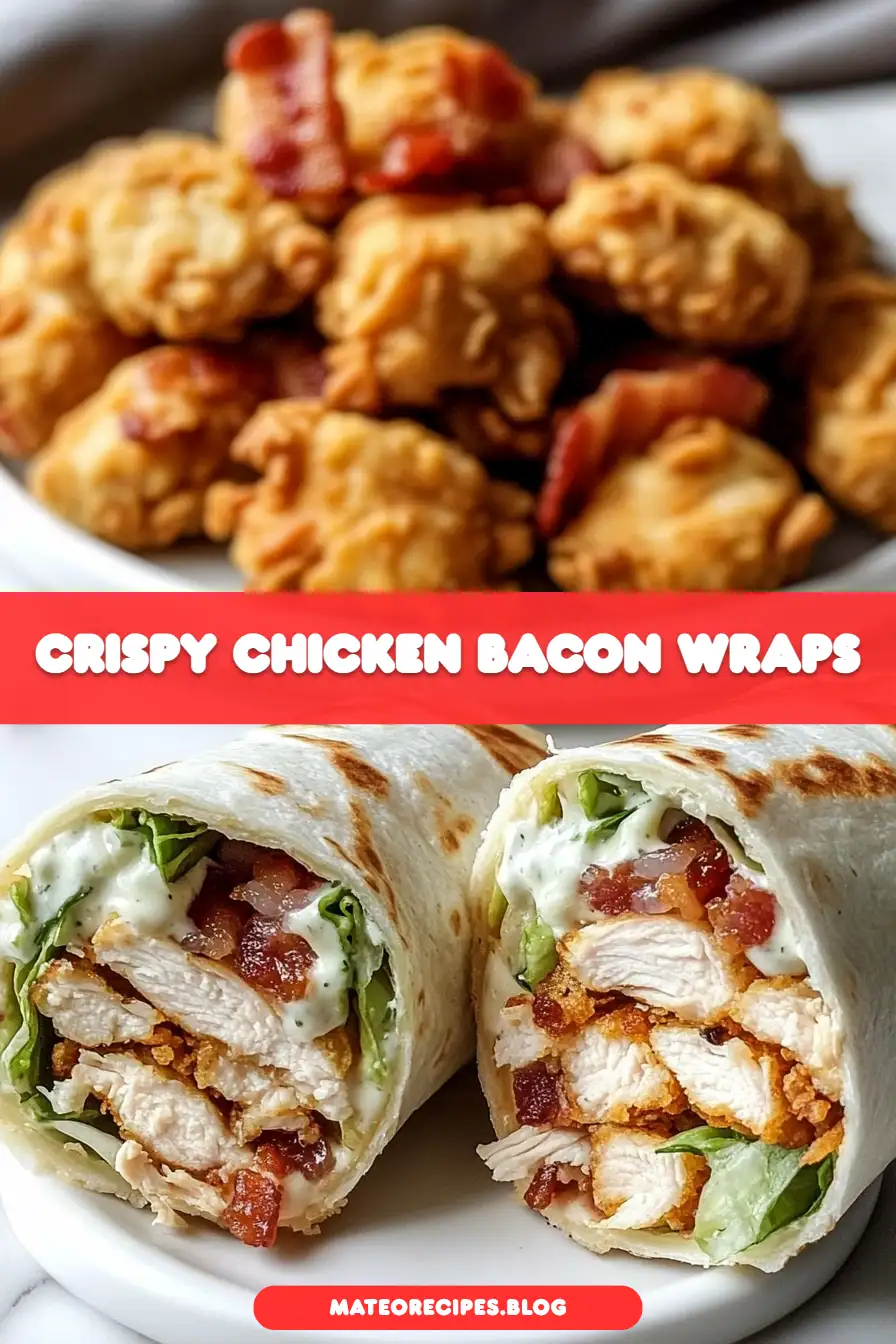 Crispy Chicken Bacon Ranch Wraps